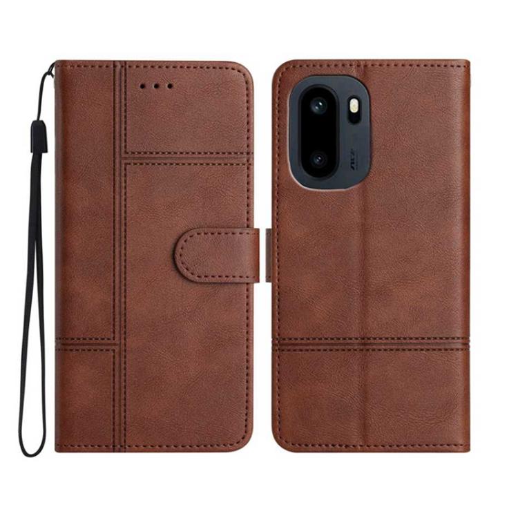 Cowhide Texture Stitching Leather Phone Case, For OnePlus Ace 6, For OnePlus 15, For OnePlus Nord 5, For OnePlus Nord CE5, For OnePlus 13