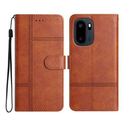 Cowhide Texture Stitching Leather Phone Case, For OnePlus Ace 6, For OnePlus 15, For OnePlus Nord 5, For OnePlus Nord CE5, For OnePlus 13