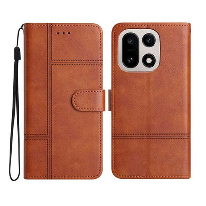 Cowhide Texture Stitching Leather Phone Case, For OnePlus Ace 6, For OnePlus 15, For OnePlus Nord 5, For OnePlus Nord CE5, For OnePlus 13