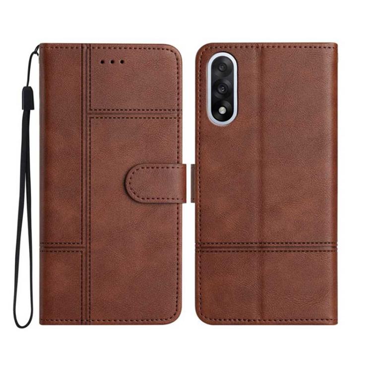 Cowhide Texture Stitching Leather Phone Case, For OnePlus Ace 6, For OnePlus 15, For OnePlus Nord 5, For OnePlus Nord CE5, For OnePlus 13