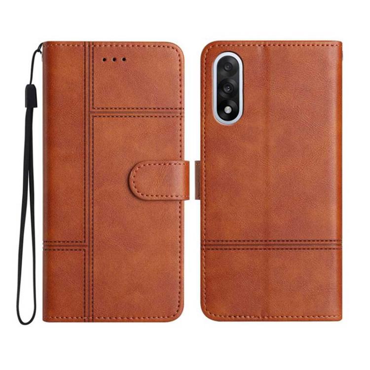 Cowhide Texture Stitching Leather Phone Case, For OnePlus Ace 6, For OnePlus 15, For OnePlus Nord 5, For OnePlus Nord CE5, For OnePlus 13