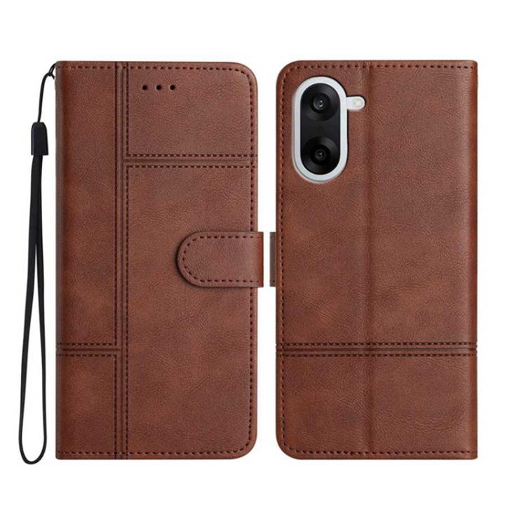 Cowhide Texture Stitching Leather Phone Case, For OnePlus Ace 6, For OnePlus 15, For OnePlus Nord 5, For OnePlus Nord CE5, For OnePlus 13