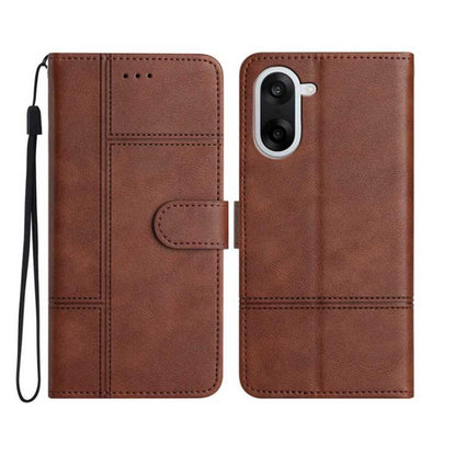 Cowhide Texture Stitching Leather Phone Case, For OnePlus Ace 6, For OnePlus 15, For OnePlus Nord 5, For OnePlus Nord CE5, For OnePlus 13