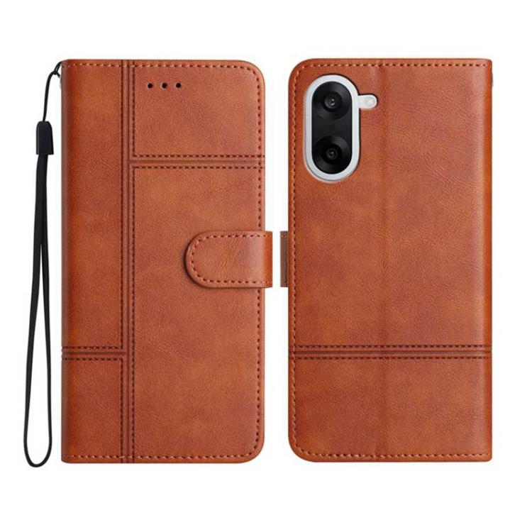 Cowhide Texture Stitching Leather Phone Case, For OnePlus Ace 6, For OnePlus 15, For OnePlus Nord 5, For OnePlus Nord CE5, For OnePlus 13