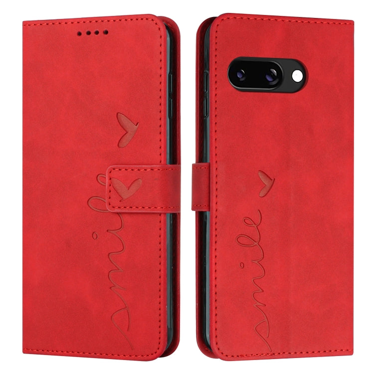 Skin Feel Heart Embossed Leather Phone Case with Long Lanyard, For Google Pixel 11a, For Google Pixel 11 Pro XL, For Google Pixel 11 / 11 Pro, For Google Pixel 10a, For Google Pixel 10 Pro XL, For Google Pixel 10 / 10 Pro, For Google Pixel 9a