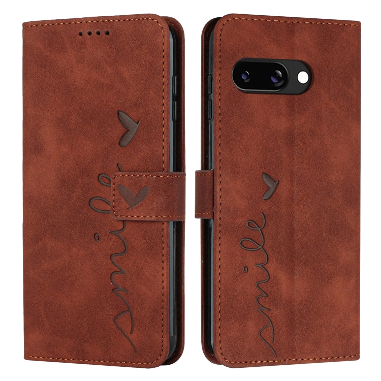 Skin Feel Heart Embossed Leather Phone Case with Long Lanyard, For Google Pixel 11a, For Google Pixel 11 Pro XL, For Google Pixel 11 / 11 Pro, For Google Pixel 10a, For Google Pixel 10 Pro XL, For Google Pixel 10 / 10 Pro, For Google Pixel 9a