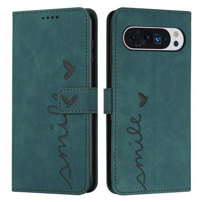 Skin Feel Heart Embossed Leather Phone Case with Long Lanyard, For Google Pixel 11a, For Google Pixel 11 Pro XL, For Google Pixel 11 / 11 Pro, For Google Pixel 10a, For Google Pixel 10 Pro XL, For Google Pixel 10 / 10 Pro, For Google Pixel 9a