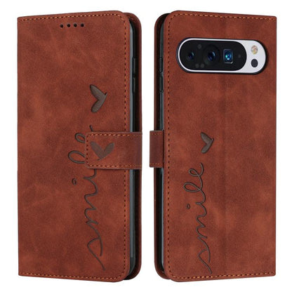 Skin Feel Heart Embossed Leather Phone Case with Long Lanyard, For Google Pixel 11a, For Google Pixel 11 Pro XL, For Google Pixel 11 / 11 Pro, For Google Pixel 10a, For Google Pixel 10 Pro XL, For Google Pixel 10 / 10 Pro, For Google Pixel 9a