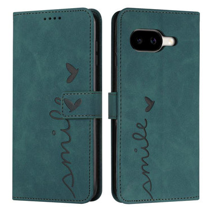 Skin Feel Heart Embossed Leather Phone Case with Long Lanyard, For Google Pixel 11a, For Google Pixel 11 Pro XL, For Google Pixel 11 / 11 Pro, For Google Pixel 10a, For Google Pixel 10 Pro XL, For Google Pixel 10 / 10 Pro, For Google Pixel 9a