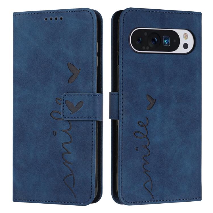Skin Feel Heart Embossed Leather Phone Case with Long Lanyard, For Google Pixel 11a, For Google Pixel 11 Pro XL, For Google Pixel 11 / 11 Pro, For Google Pixel 10a, For Google Pixel 10 Pro XL, For Google Pixel 10 / 10 Pro, For Google Pixel 9a