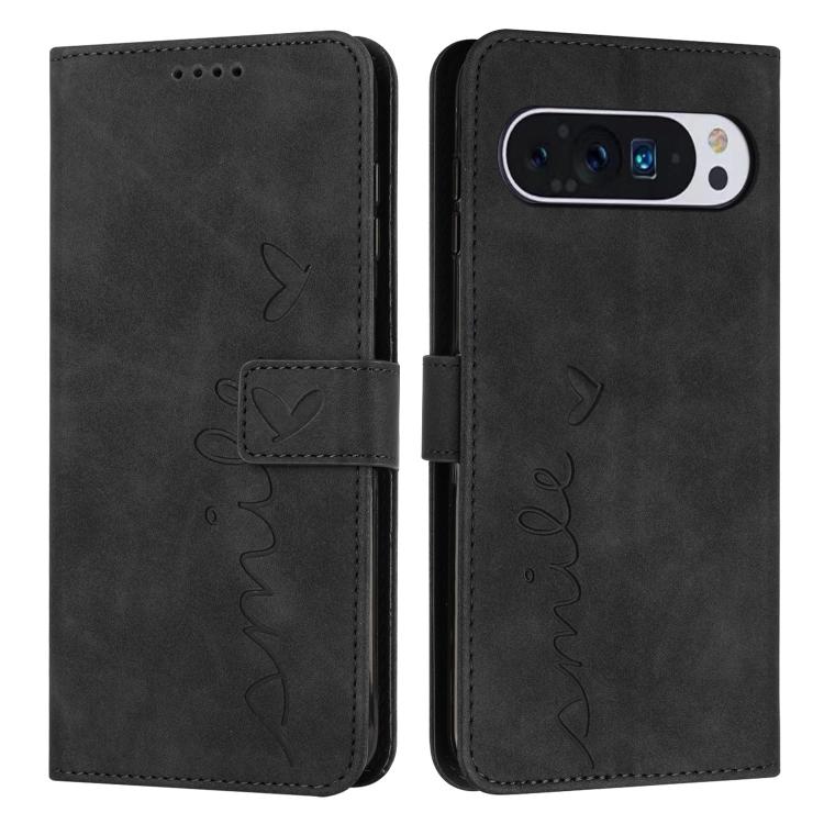 Skin Feel Heart Embossed Leather Phone Case with Long Lanyard, For Google Pixel 11a, For Google Pixel 11 Pro XL, For Google Pixel 11 / 11 Pro, For Google Pixel 10a, For Google Pixel 10 Pro XL, For Google Pixel 10 / 10 Pro, For Google Pixel 9a