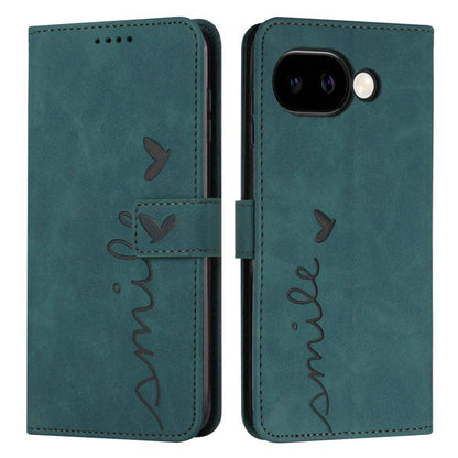 Skin Feel Heart Embossed Leather Phone Case with Long Lanyard, For Google Pixel 11a, For Google Pixel 11 Pro XL, For Google Pixel 11 / 11 Pro, For Google Pixel 10a, For Google Pixel 10 Pro XL, For Google Pixel 10 / 10 Pro, For Google Pixel 9a