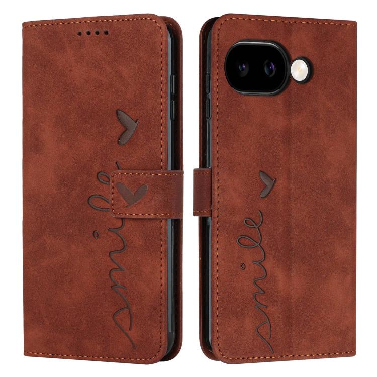 Skin Feel Heart Embossed Leather Phone Case with Long Lanyard, For Google Pixel 11a, For Google Pixel 11 Pro XL, For Google Pixel 11 / 11 Pro, For Google Pixel 10a, For Google Pixel 10 Pro XL, For Google Pixel 10 / 10 Pro, For Google Pixel 9a
