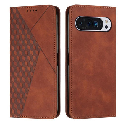Diamond Splicing Skin Feel Magnetic Leather Phone Case, For Google Pixel 11a, For Google Pixel 11 Pro XL, For Google Pixel 11 / 11 Pro, For Google Pixel 10a, For Google Pixel 10 Pro XL, For Google Pixel 10 / 10 Pro, For Google Pixel 9a