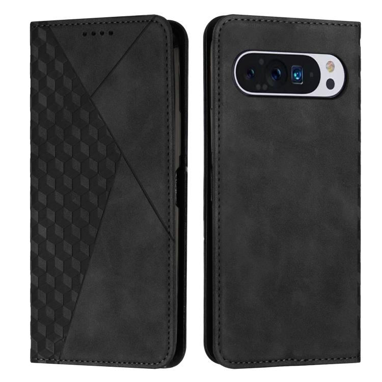 Diamond Splicing Skin Feel Magnetic Leather Phone Case, For Google Pixel 11a, For Google Pixel 11 Pro XL, For Google Pixel 11 / 11 Pro, For Google Pixel 10a, For Google Pixel 10 Pro XL, For Google Pixel 10 / 10 Pro, For Google Pixel 9a