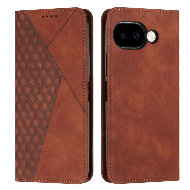 Diamond Splicing Skin Feel Magnetic Leather Phone Case, For Google Pixel 11a, For Google Pixel 11 Pro XL, For Google Pixel 11 / 11 Pro, For Google Pixel 10a, For Google Pixel 10 Pro XL, For Google Pixel 10 / 10 Pro, For Google Pixel 9a