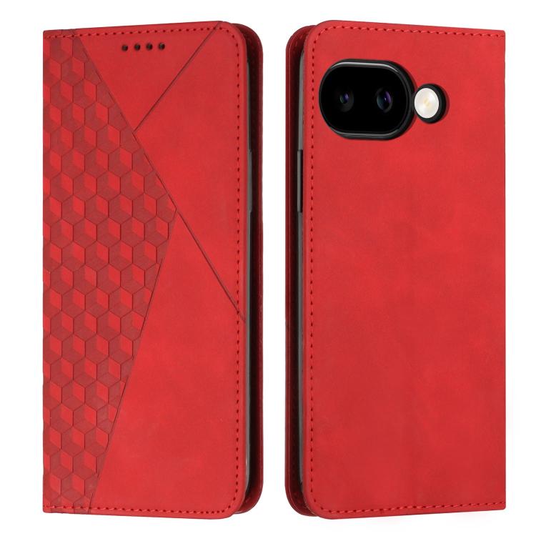 Diamond Splicing Skin Feel Magnetic Leather Phone Case, For Google Pixel 11a, For Google Pixel 11 Pro XL, For Google Pixel 11 / 11 Pro, For Google Pixel 10a, For Google Pixel 10 Pro XL, For Google Pixel 10 / 10 Pro, For Google Pixel 9a