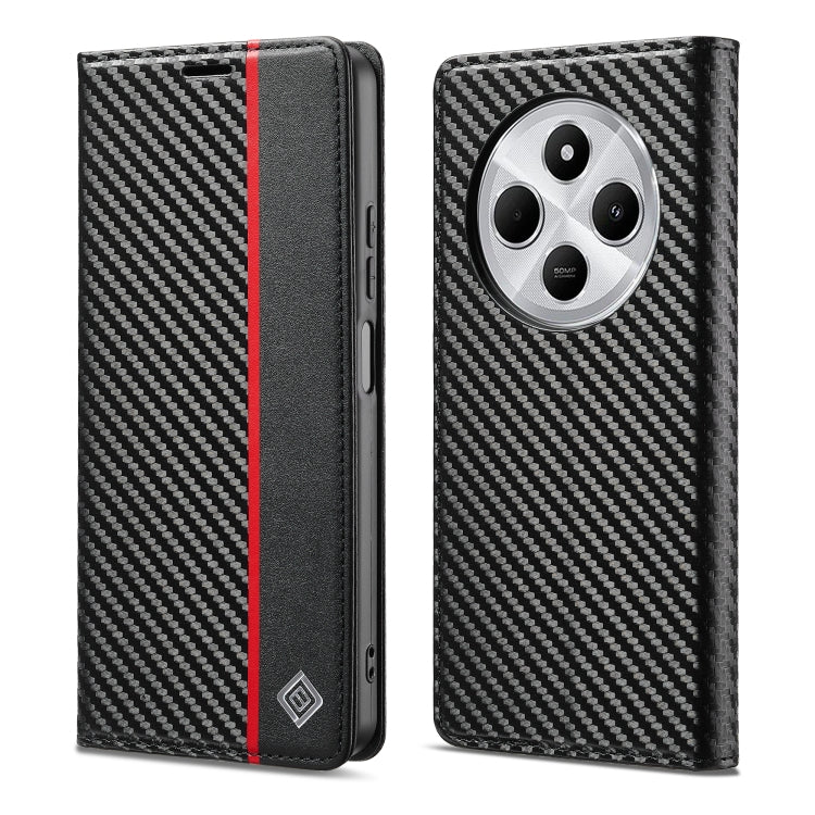 LC.IMEEKE Carbon Fiber Leather Phone Case, For Redmi Note 17 4G / 5G Global 169.7mm, For Redmi Note 17 Pro Max 5G Global 163.4mm, For Redmi Note 17 Pro 5G Global 163.5mm, For Redmi Note 15 Pro+ 5G Global 163.3mm, For Redmi Note 15 4G / 5G Global 164mm ...