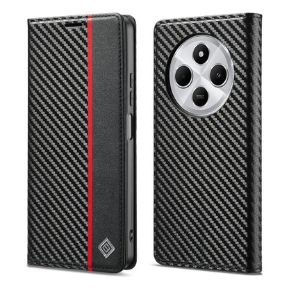 LC.IMEEKE Carbon Fiber Leather Phone Case, For Redmi Note 17 4G / 5G Global 169.7mm, For Redmi Note 17 Pro Max 5G Global 163.4mm, For Redmi Note 17 Pro 5G Global 163.5mm, For Redmi Note 15 Pro+ 5G Global 163.3mm, For Redmi Note 15 4G / 5G Global 164mm ...