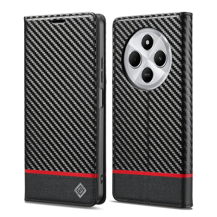 LC.IMEEKE Carbon Fiber Leather Phone Case, For Redmi Note 17 4G / 5G Global 169.7mm, For Redmi Note 17 Pro Max 5G Global 163.4mm, For Redmi Note 17 Pro 5G Global 163.5mm, For Redmi Note 15 Pro+ 5G Global 163.3mm, For Redmi Note 15 4G / 5G Global 164mm ...