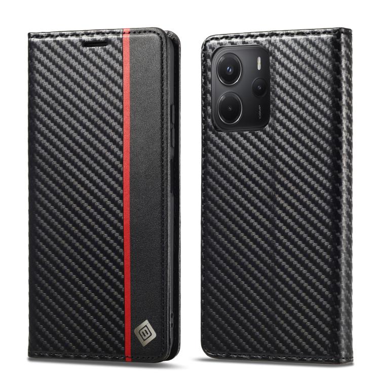LC.IMEEKE Carbon Fiber Leather Phone Case, For Redmi Note 17 4G / 5G Global 169.7mm, For Redmi Note 17 Pro Max 5G Global 163.4mm, For Redmi Note 17 Pro 5G Global 163.5mm, For Redmi Note 15 Pro+ 5G Global 163.3mm, For Redmi Note 15 4G / 5G Global 164mm ...