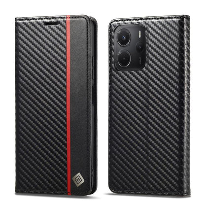 LC.IMEEKE Carbon Fiber Leather Phone Case, For Redmi Note 17 4G / 5G Global 169.7mm, For Redmi Note 17 Pro Max 5G Global 163.4mm, For Redmi Note 17 Pro 5G Global 163.5mm, For Redmi Note 15 Pro+ 5G Global 163.3mm, For Redmi Note 15 4G / 5G Global 164mm ...
