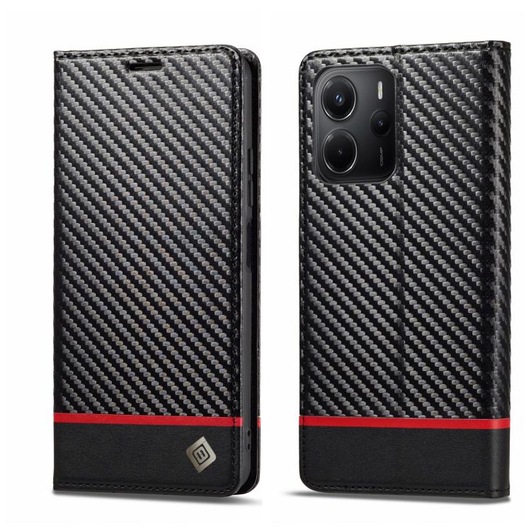 LC.IMEEKE Carbon Fiber Leather Phone Case, For Redmi Note 17 4G / 5G Global 169.7mm, For Redmi Note 17 Pro Max 5G Global 163.4mm, For Redmi Note 17 Pro 5G Global 163.5mm, For Redmi Note 15 Pro+ 5G Global 163.3mm, For Redmi Note 15 4G / 5G Global 164mm ...