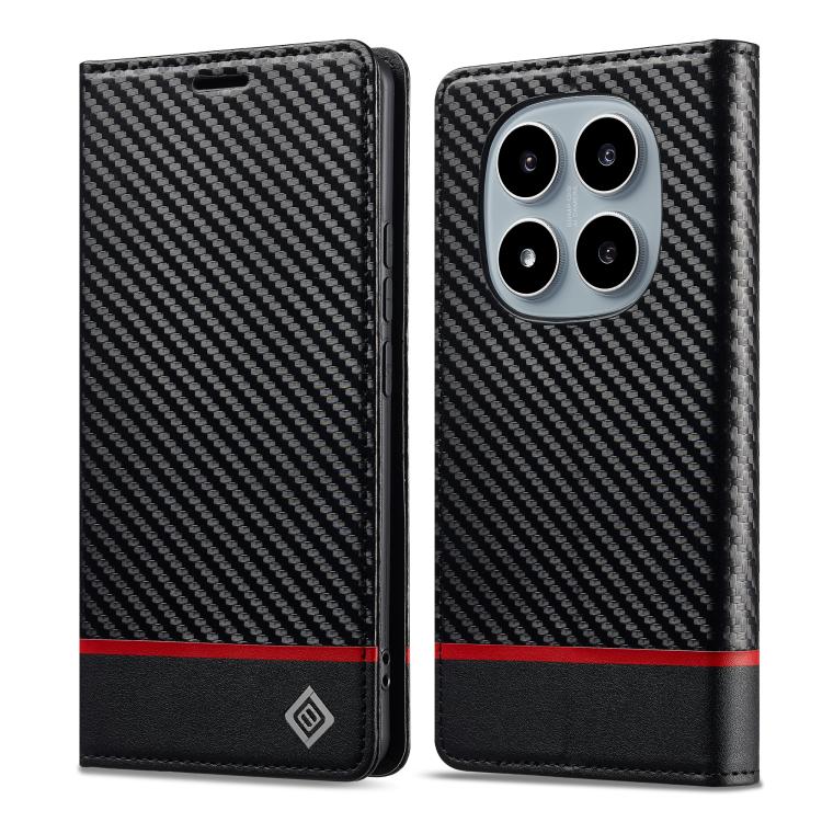 LC.IMEEKE Carbon Fiber Leather Phone Case, For Redmi Note 17 4G / 5G Global 169.7mm, For Redmi Note 17 Pro Max 5G Global 163.4mm, For Redmi Note 17 Pro 5G Global 163.5mm, For Redmi Note 15 Pro+ 5G Global 163.3mm, For Redmi Note 15 4G / 5G Global 164mm ...