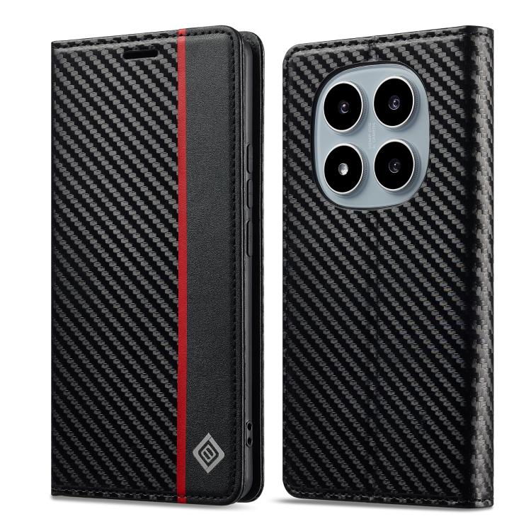 LC.IMEEKE Carbon Fiber Leather Phone Case, For Redmi Note 17 4G / 5G Global 169.7mm, For Redmi Note 17 Pro Max 5G Global 163.4mm, For Redmi Note 17 Pro 5G Global 163.5mm, For Redmi Note 15 Pro+ 5G Global 163.3mm, For Redmi Note 15 4G / 5G Global 164mm ...