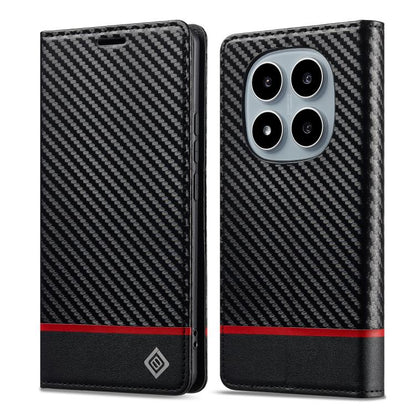 LC.IMEEKE Carbon Fiber Leather Phone Case, For Redmi Note 17 4G / 5G Global 169.7mm, For Redmi Note 17 Pro Max 5G Global 163.4mm, For Redmi Note 17 Pro 5G Global 163.5mm, For Redmi Note 15 Pro+ 5G Global 163.3mm, For Redmi Note 15 4G / 5G Global 164mm ...