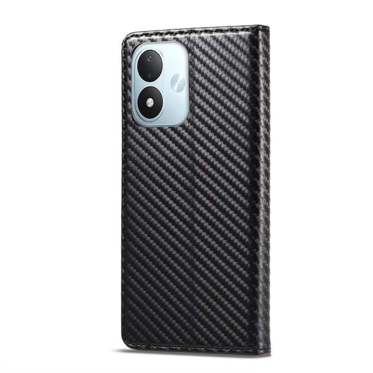 LC.IMEEKE Carbon Fiber Leather Phone Case, For Redmi Note 17 4G / 5G Global 169.7mm, For Redmi Note 17 Pro Max 5G Global 163.4mm, For Redmi Note 17 Pro 5G Global 163.5mm, For Redmi Note 15 Pro+ 5G Global 163.3mm, For Redmi Note 15 4G / 5G Global 164mm ...