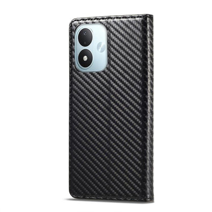 LC.IMEEKE Carbon Fiber Leather Phone Case, For Redmi Note 17 4G / 5G Global 169.7mm, For Redmi Note 17 Pro Max 5G Global 163.4mm, For Redmi Note 17 Pro 5G Global 163.5mm, For Redmi Note 15 Pro+ 5G Global 163.3mm, For Redmi Note 15 4G / 5G Global 164mm ...