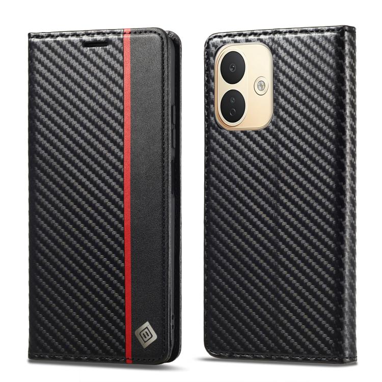 LC.IMEEKE Carbon Fiber Leather Phone Case, For Redmi Note 17 4G / 5G Global 169.7mm, For Redmi Note 17 Pro Max 5G Global 163.4mm, For Redmi Note 17 Pro 5G Global 163.5mm, For Redmi Note 15 Pro+ 5G Global 163.3mm, For Redmi Note 15 4G / 5G Global 164mm ...