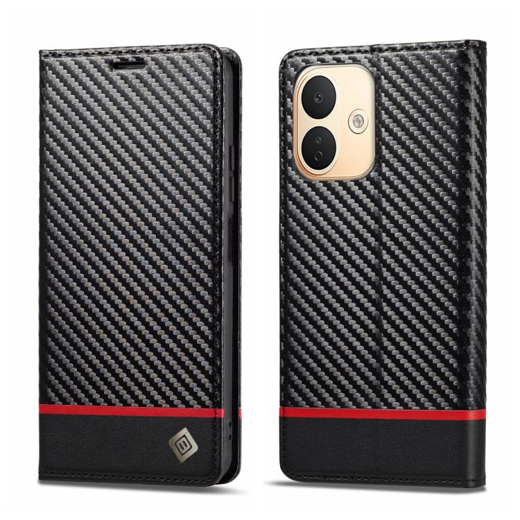 LC.IMEEKE Carbon Fiber Leather Phone Case, For Redmi Note 17 4G / 5G Global 169.7mm, For Redmi Note 17 Pro Max 5G Global 163.4mm, For Redmi Note 17 Pro 5G Global 163.5mm, For Redmi Note 15 Pro+ 5G Global 163.3mm, For Redmi Note 15 4G / 5G Global 164mm ...