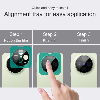 imak Black Version HD Glass Rear Camera Lens Film, Self-positioning Version, For vivo X300s, For vivo iQOO 15 Ultra 5G, For vivo iQOO Z11 Turbo 5G, For vivo X300 Ultra, For vivo S50 Pro mini 5G, For vivo Y500 Pro 5G, For vivo iQOO 15, For vivo X300 Pro...