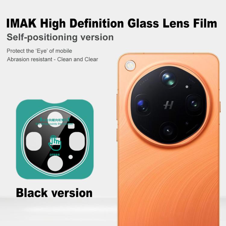 imak Black Version HD Glass Rear Camera Lens Film, Self-positioning Version, For OPPO Find X9 Ultra 5G, For OPPO Find X9, For OPPO A6 Pro 5G / F31 Pro, For OPPO Find X9 Pro, For OPPO Find X8s+, For OPPO Find X8s, For OPPO Find X8 Ultra, For OPPO Find N...