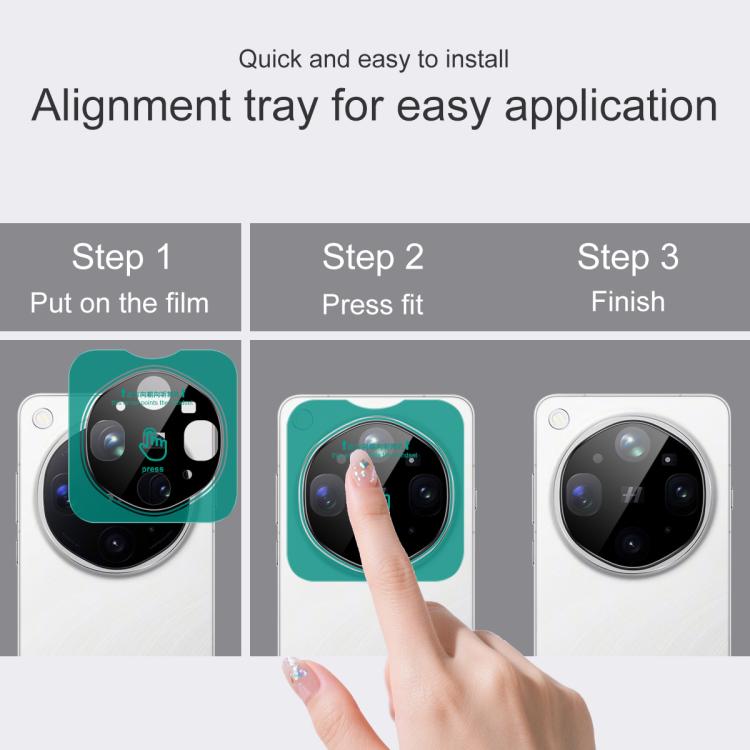 imak Black Version HD Glass Rear Camera Lens Film, Self-positioning Version, For OPPO Find X9 Ultra 5G, For OPPO Find X9, For OPPO A6 Pro 5G / F31 Pro, For OPPO Find X9 Pro, For OPPO Find X8s+, For OPPO Find X8s, For OPPO Find X8 Ultra, For OPPO Find N...