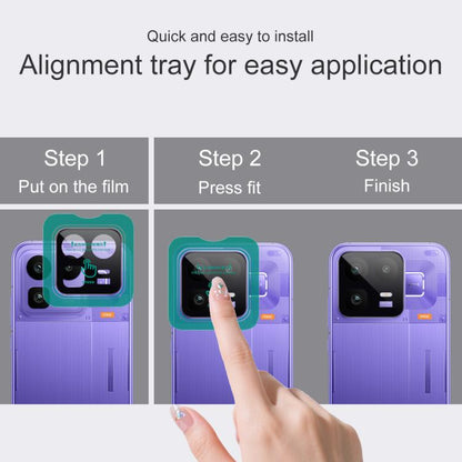 imak Black Version HD Glass Rear Camera Lens Film, Self-positioning Version, For Realme Neo8 5G, For Realme GT 7 / 7T Global, For Realme Neo7, For Realme GT7 Pro 5G