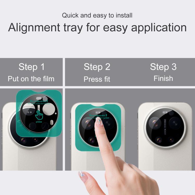 imak Black Version HD Glass Rear Camera Lens Film, Self-positioning Version, For Xiaomi 17 Ultra by Leica, For Xiaomi 17 Ultra, For Xiaomi 15 Ultra, For Xiaomi 15 Pro, For Xiaomi 15, For Xiaomi Mix Fold 4, For Xiaomi Civi 4 Pro, For Xiaomi 14 Ultra    ...