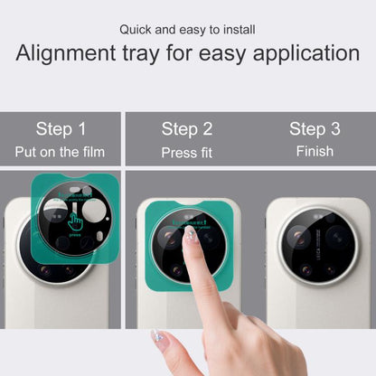 imak Black Version HD Glass Rear Camera Lens Film, Self-positioning Version, For Xiaomi 17 Ultra by Leica, For Xiaomi 17 Ultra, For Xiaomi 15 Ultra, For Xiaomi 15 Pro, For Xiaomi 15, For Xiaomi Mix Fold 4, For Xiaomi Civi 4 Pro, For Xiaomi 14 Ultra    ...