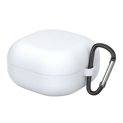 White protective earphone case with anti-fall hook for Samsung Galaxy Buds Live
