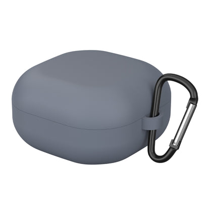 Dark gray protective earphone case with anti-fall hook for Samsung Galaxy Buds Live
