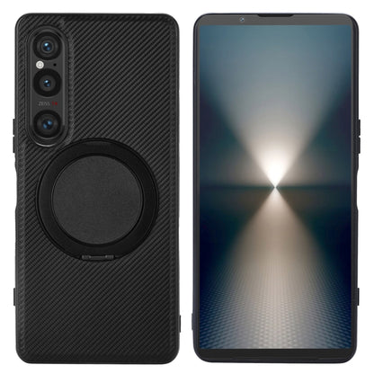 ViLi TCY Series Kevlar Leather Texture Rotating Holder Phone Case, For Sony Xperia 10 VII, For Sony Xperia 10 VI, For Sony Xperia 1 VI, For Sony Xperia 5 V, For Sony Xperia 1 V, For Sony Xperia 10 V, For Sony Xperia 5 IV, For Sony Xperia 1 IV          ...