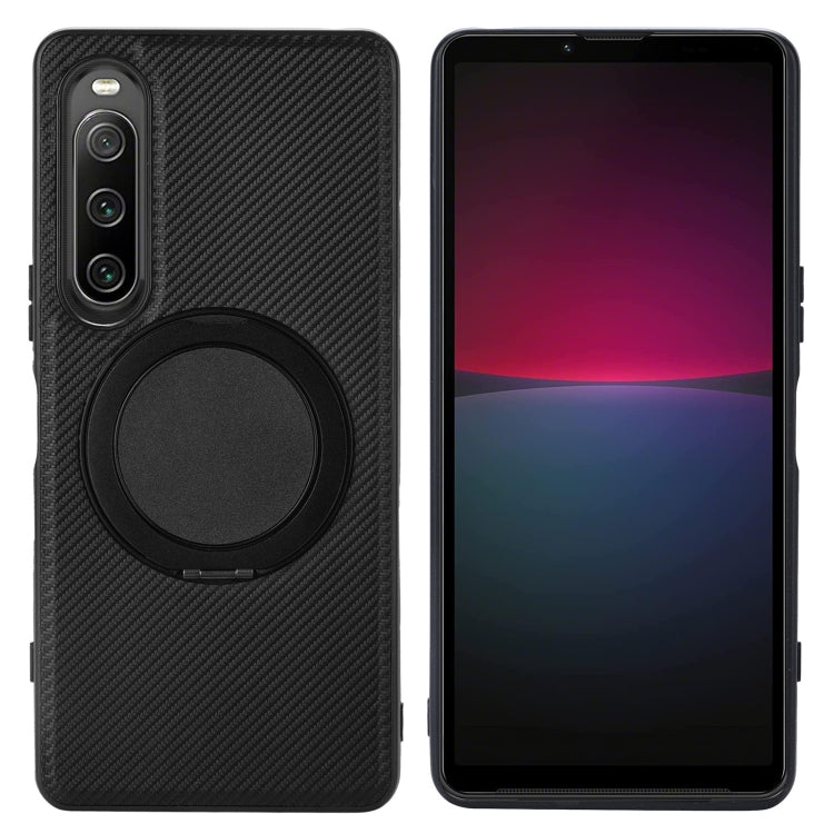 ViLi TCY Series Kevlar Leather Texture Rotating Holder Phone Case, For Sony Xperia 10 VII, For Sony Xperia 10 VI, For Sony Xperia 1 VI, For Sony Xperia 5 V, For Sony Xperia 1 V, For Sony Xperia 10 V, For Sony Xperia 5 IV, For Sony Xperia 1 IV          ...