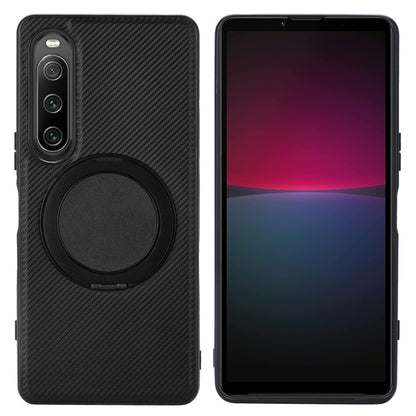 ViLi TCY Series Kevlar Leather Texture Rotating Holder Phone Case, For Sony Xperia 10 VII, For Sony Xperia 10 VI, For Sony Xperia 1 VI, For Sony Xperia 5 V, For Sony Xperia 1 V, For Sony Xperia 10 V, For Sony Xperia 5 IV, For Sony Xperia 1 IV          ...