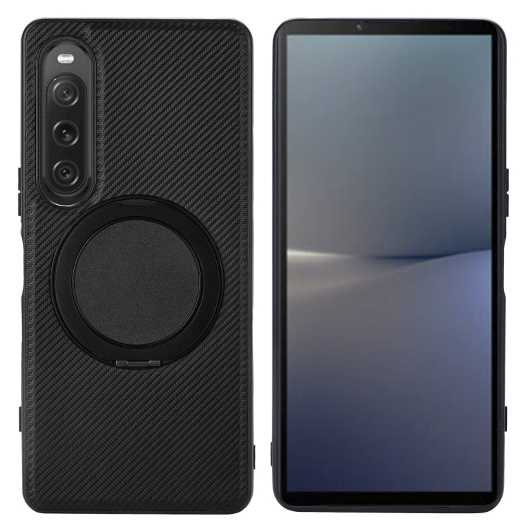 ViLi TCY Series Kevlar Leather Texture Rotating Holder Phone Case, For Sony Xperia 10 VII, For Sony Xperia 10 VI, For Sony Xperia 1 VI, For Sony Xperia 5 V, For Sony Xperia 1 V, For Sony Xperia 10 V, For Sony Xperia 5 IV, For Sony Xperia 1 IV          ...
