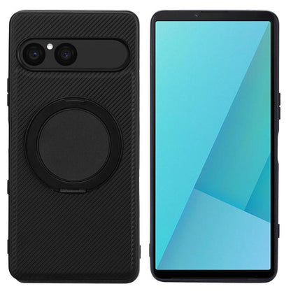 ViLi TCY Series Kevlar Leather Texture Rotating Holder Phone Case, For Sony Xperia 10 VII, For Sony Xperia 10 VI, For Sony Xperia 1 VI, For Sony Xperia 5 V, For Sony Xperia 1 V, For Sony Xperia 10 V, For Sony Xperia 5 IV, For Sony Xperia 1 IV          ...