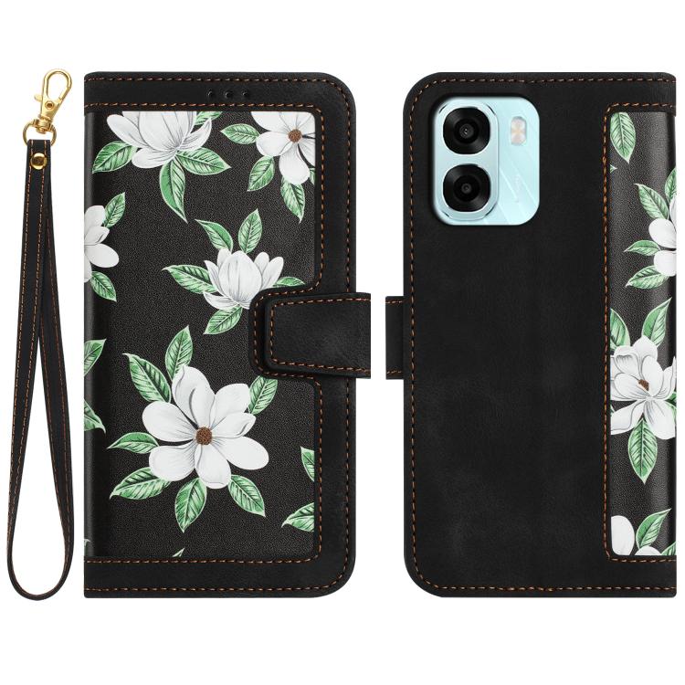 Floral Pattern Leather Phone Case with Lanyard, For OPPO Reno16 F / Reno16 FS 5G, For OPPO Reno16 / Reno16 Pro Global, For OPPO A6 Pro 5G, For OPPO Reno11 F, For OPPO Reno9 A