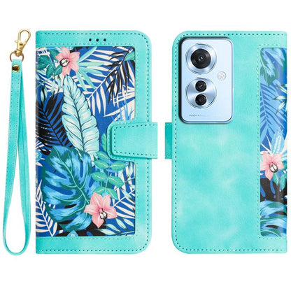 Floral Pattern Leather Phone Case with Lanyard, For OPPO Reno16 F / Reno16 FS 5G, For OPPO Reno16 / Reno16 Pro Global, For OPPO A6 Pro 5G, For OPPO Reno11 F, For OPPO Reno9 A