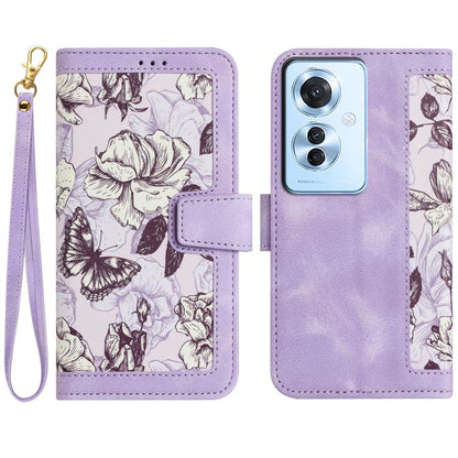 Floral Pattern Leather Phone Case with Lanyard, For OPPO Reno16 F / Reno16 FS 5G, For OPPO Reno16 / Reno16 Pro Global, For OPPO A6 Pro 5G, For OPPO Reno11 F, For OPPO Reno9 A